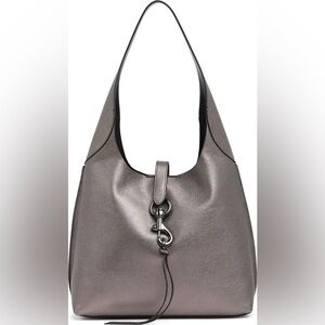 Rebecca Minkoff Metallic Gray Hobo Bag